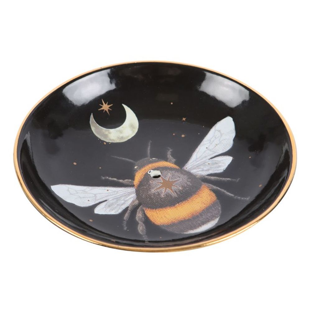 Dark Forest Bee Ceramic Incense Plate (Sticks or Cones)