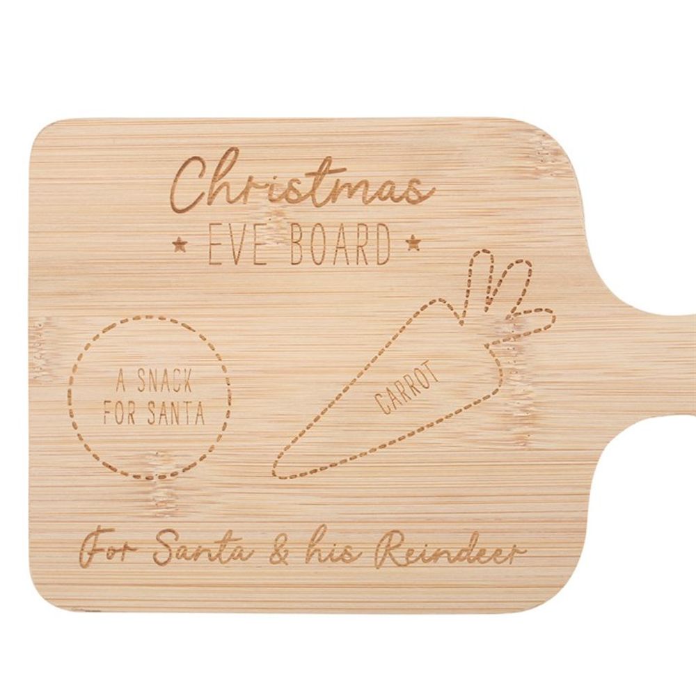 Wooden Christmas Eve Serving Board for Santa