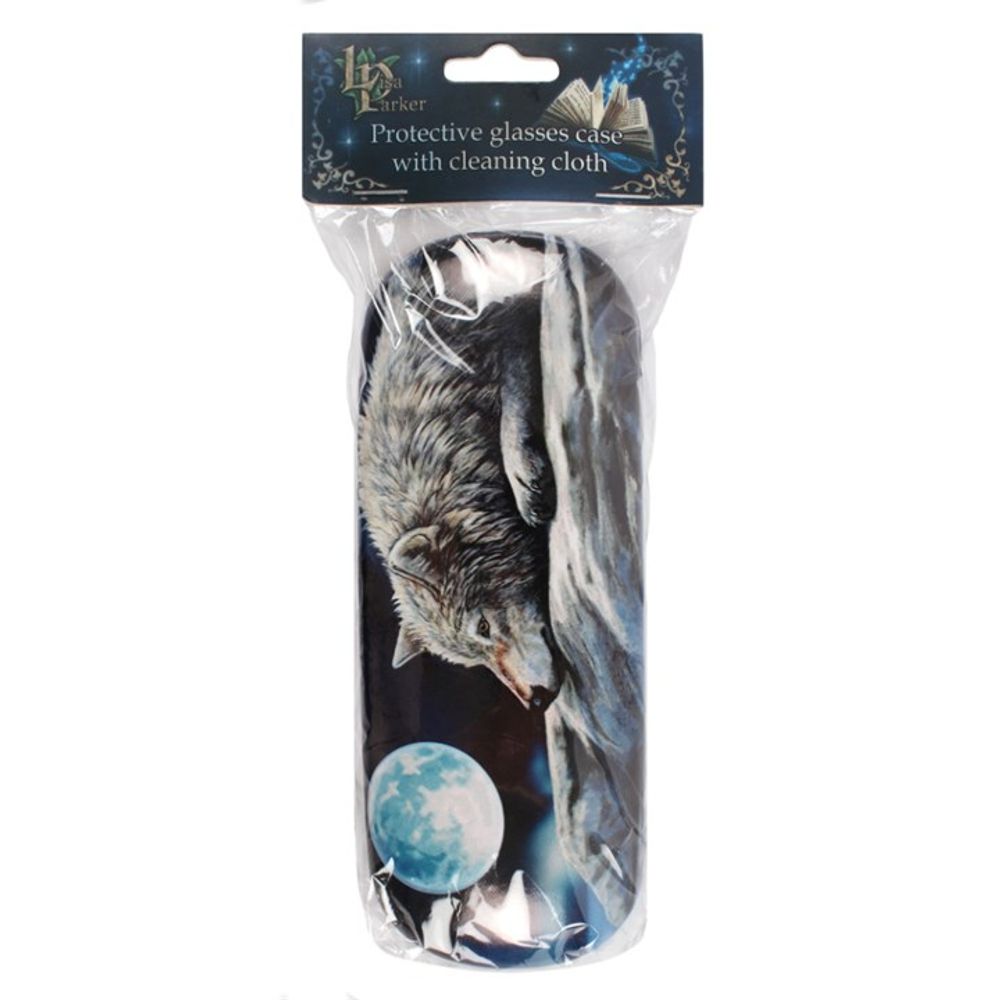 'Quiet Reflection' Wolf Glasses Case by Lisa Parker