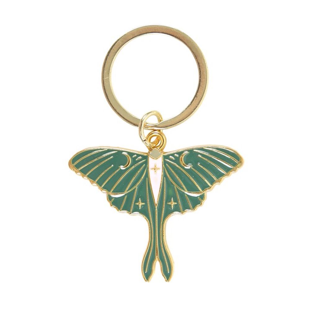 Dark Forest: Luna Moth Keyring