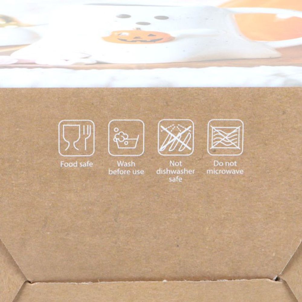 Ghost Shaped Halloween Mug with Pumpkin Detail