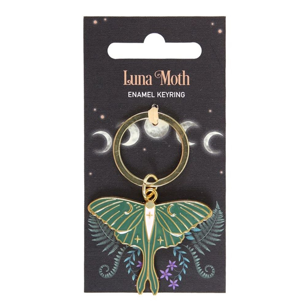 Dark Forest: Luna Moth Keyring