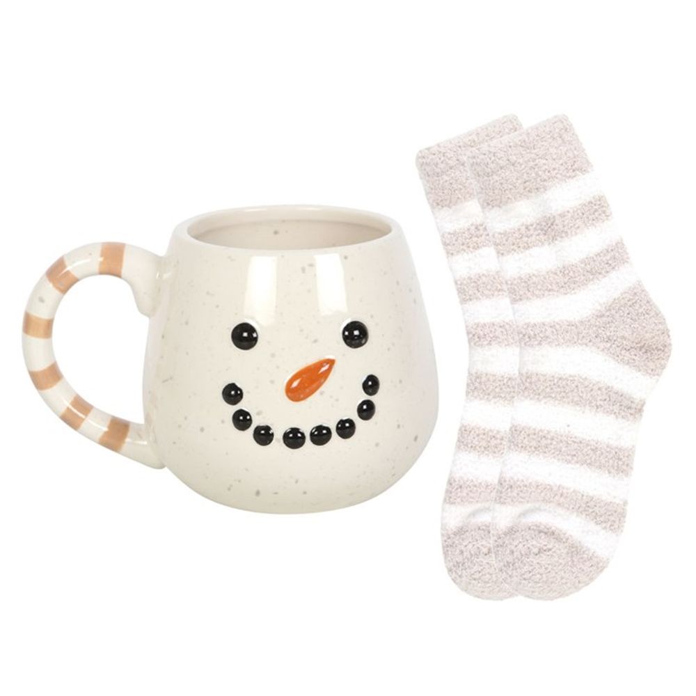 Snowman Mug and Socks Gift Set