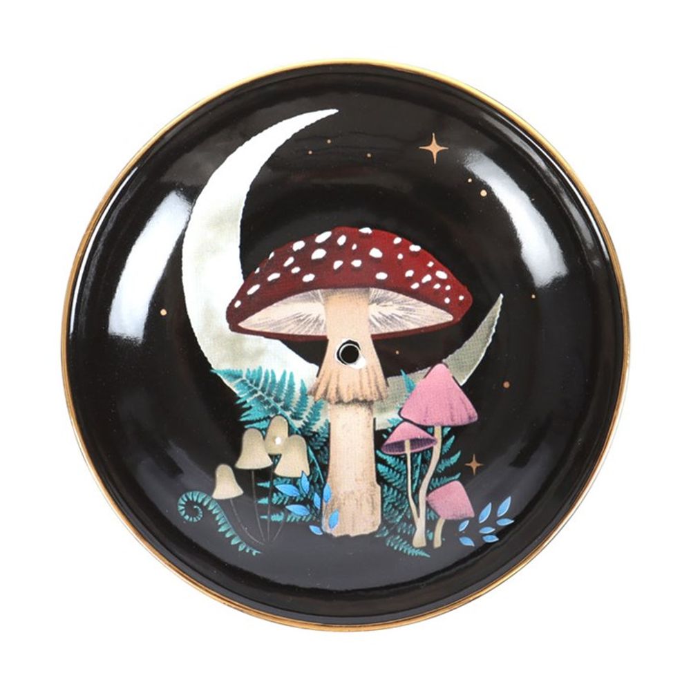 Dark Forest Mushroom Ceramic Incense Plate - Suitable for Incense sticks or Cones