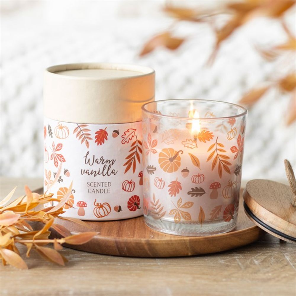 Autumn Leaves - Warm Vanilla Scented Candle