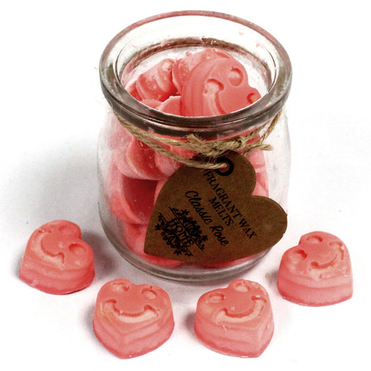 Soy Wax Melt Hearts - Classic Rose