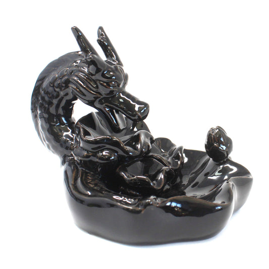 Ceramic Backflow Incense Burner - Large Dragon Pool