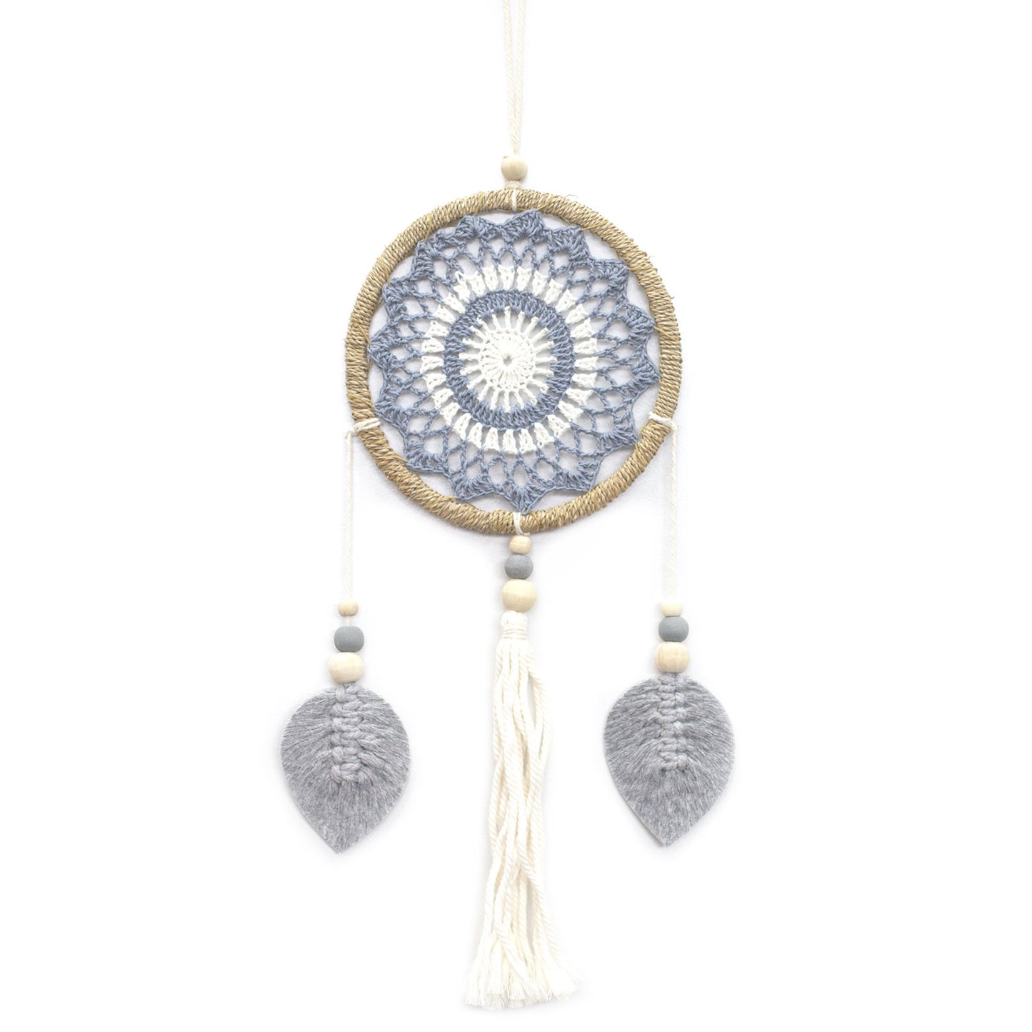 Hand Made Dream Catcher - Grey Elemental Spirits (Medium)