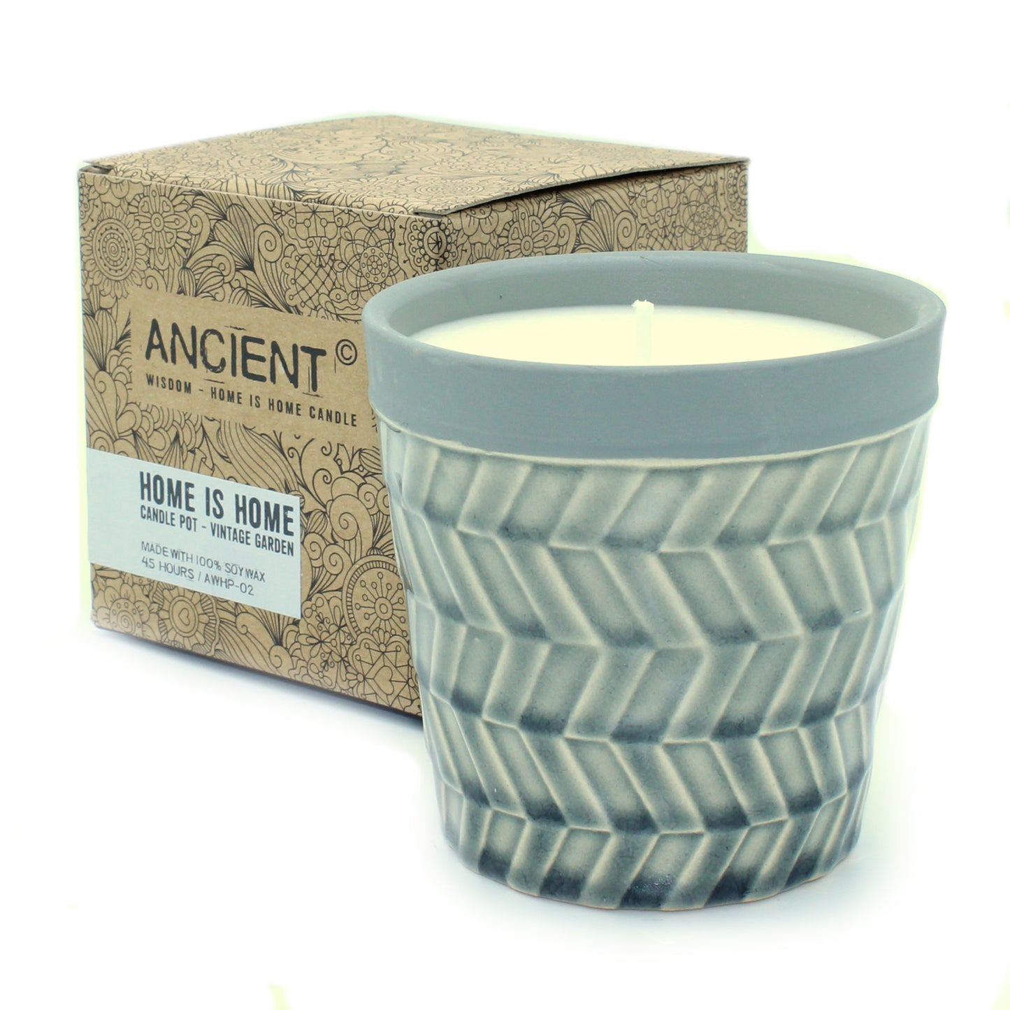 Home is Home Candle Pot - Vintage Garden