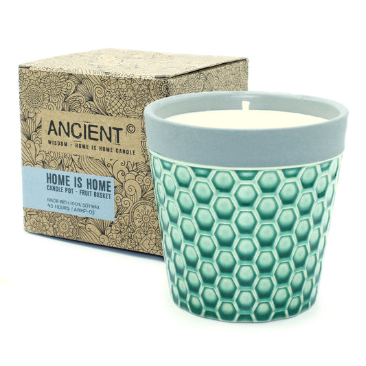 Home is Home Candle Pot - Fruit Basket