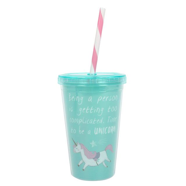 Unicorn Drinking Cup - Two Designs Available (Pink or Blue)