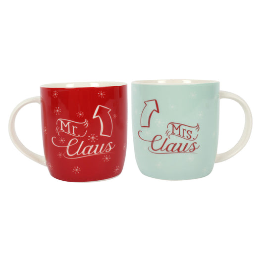 Mr & Mrs Claus Christmas Mugs