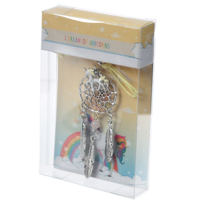 Enchanted Rainbow Unicorn Metal Dreamcatcher