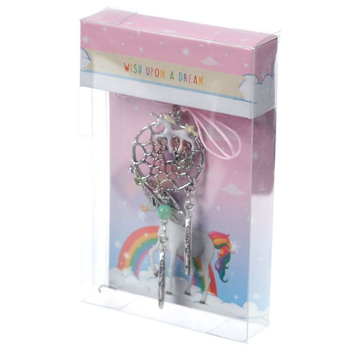 Enchanted Rainbow Unicorn Metal Dreamcatcher