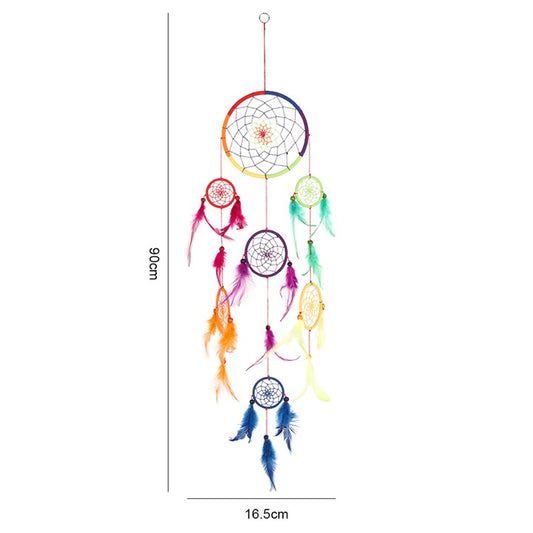 Large Multi Rainbow Dreamcatcher (90cm)