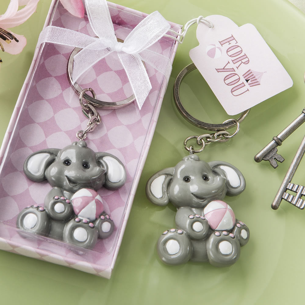 Baby Elephant Keyring Available in Blue or Pink The Sheep