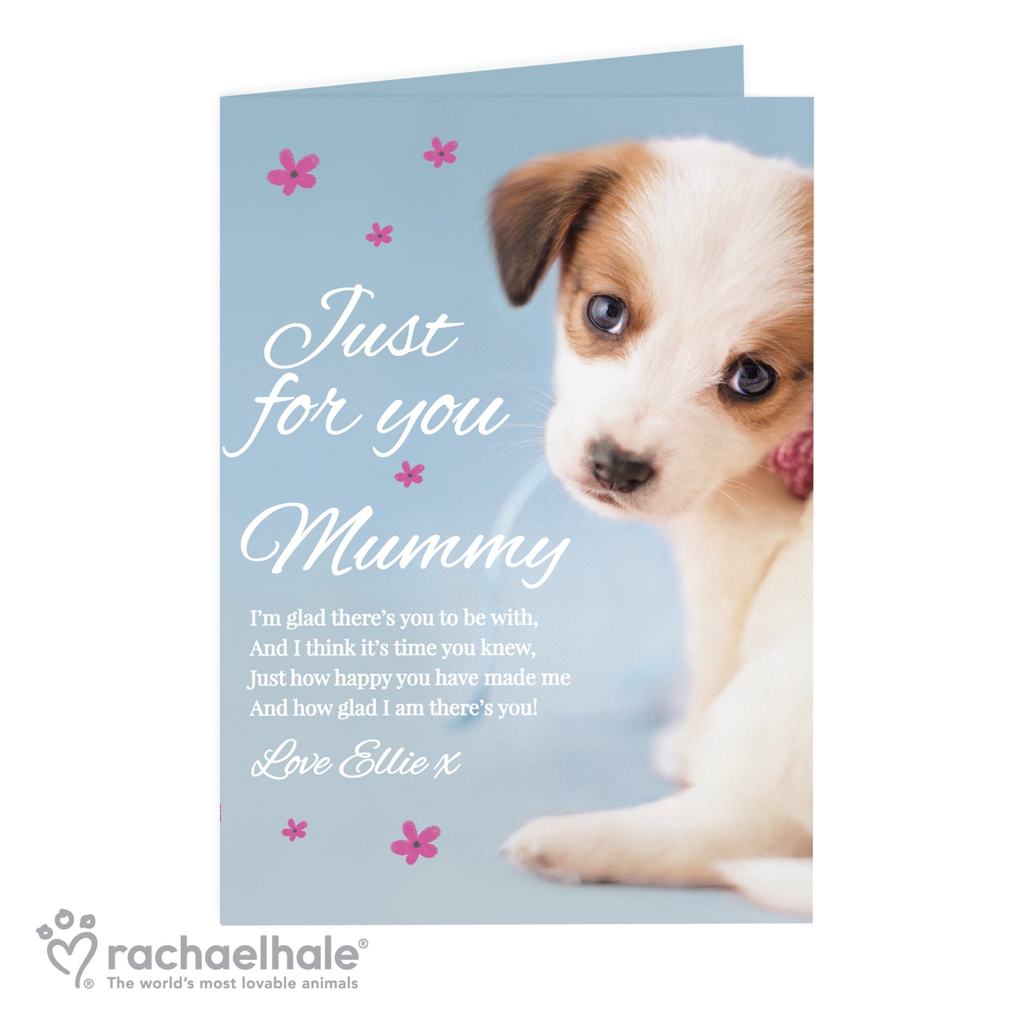 Any Occasion Personalised 'Just for You' Puppy Card