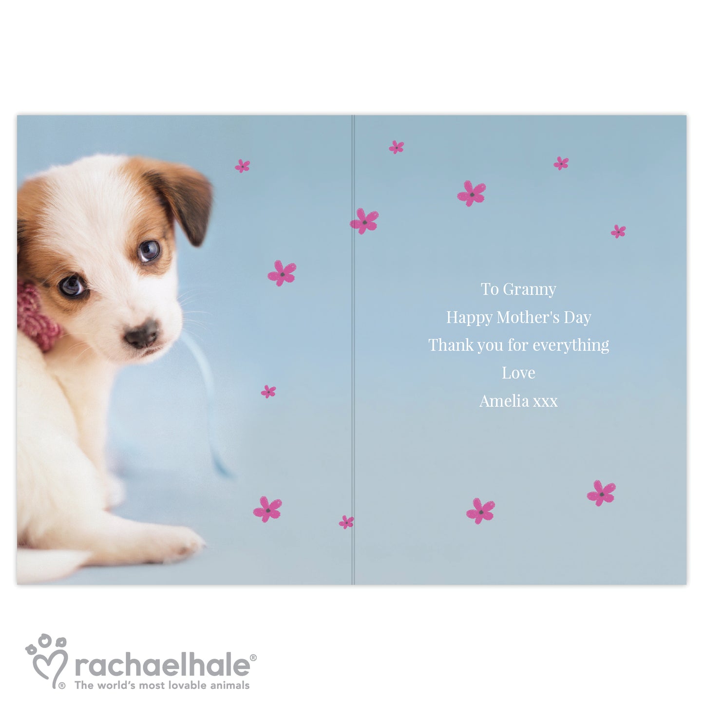 Any Occasion Personalised 'Just for You' Puppy Card