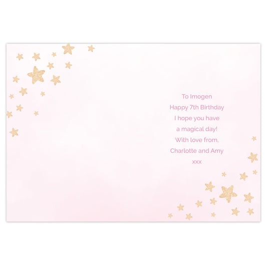 Any Occasion Personalised Swan Lake Card