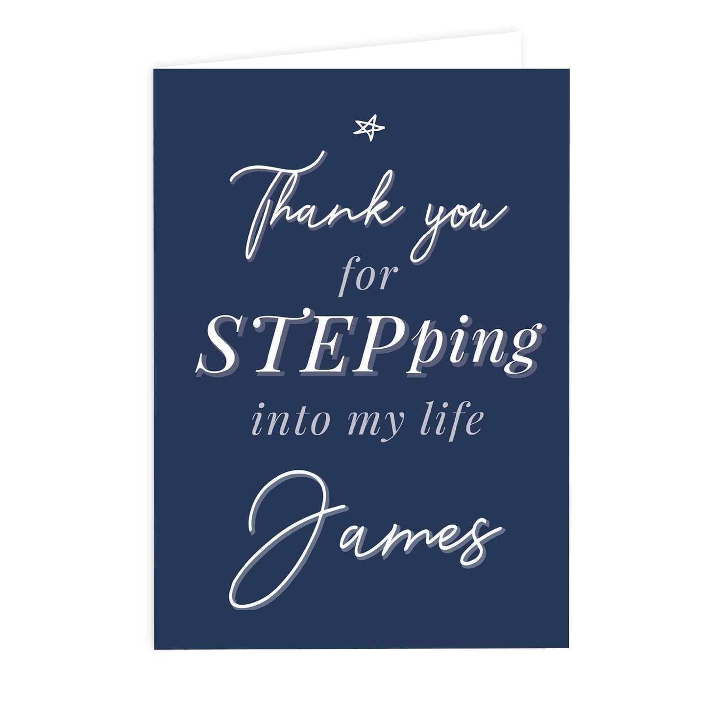 Personalised Stepdad Card - Perfect for Father's Day