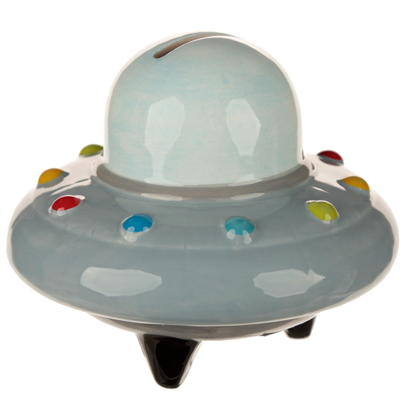 Ceramic Space Ship Money Box