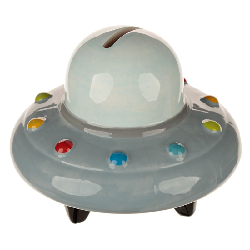 Ceramic Space Ship Money Box