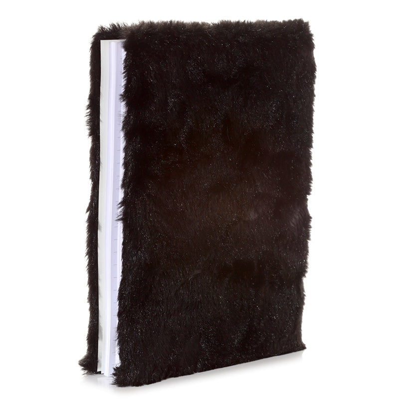 Adoramals Fluffy Plush A5 Notebook - Penguin