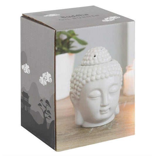 Small Grey Buddha Head Oil/Wax Melt Burner