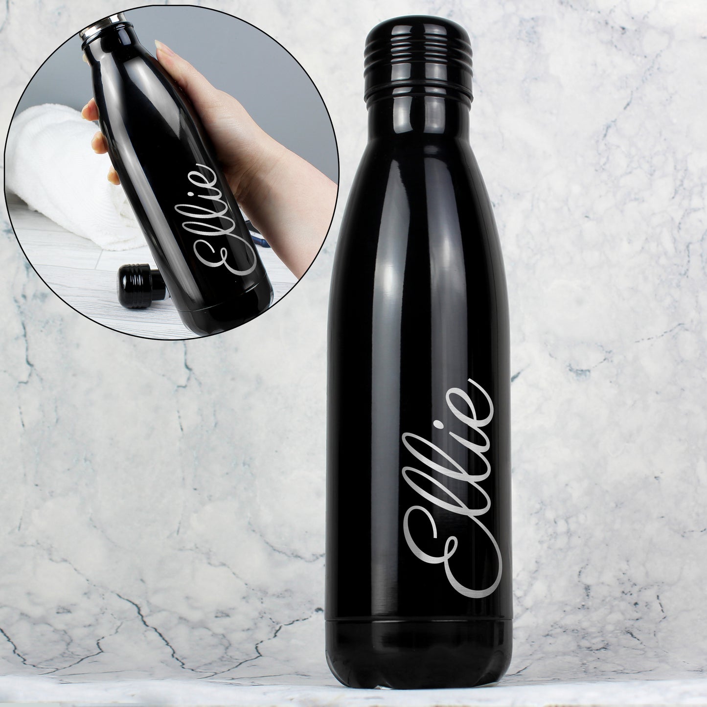 Personalised Metal Insulated Drinks Bottle - Various Colours