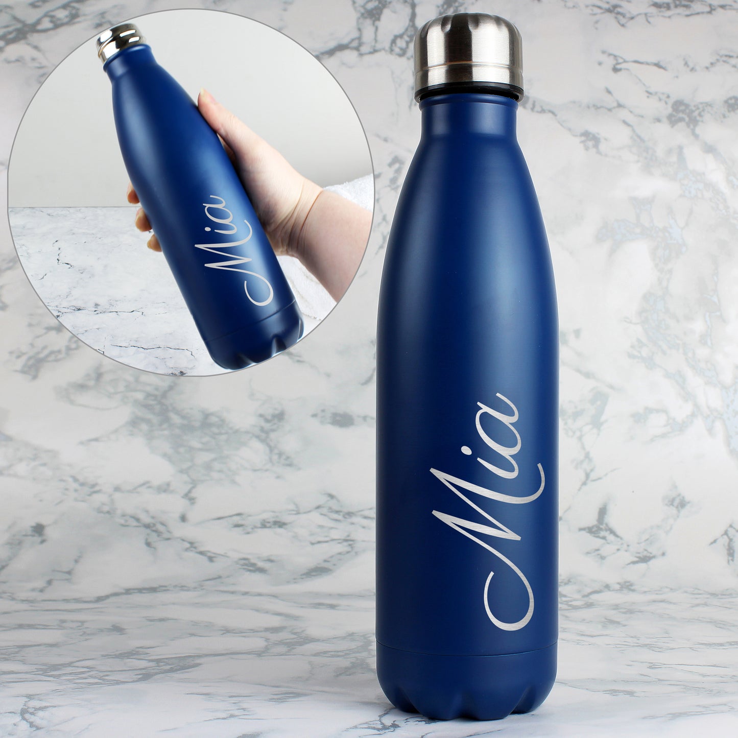 Personalised Metal Insulated Drinks Bottle - Various Colours