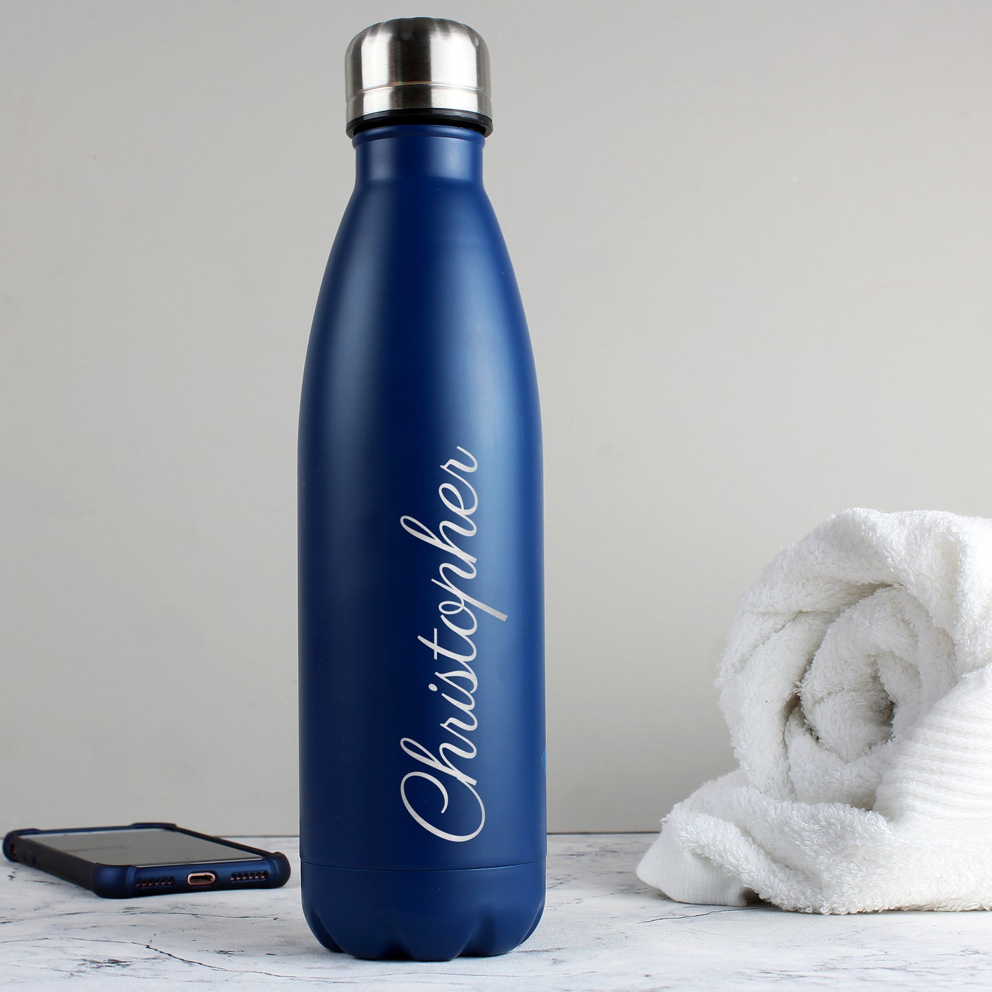 Personalised Metal Insulated Drinks Bottle - Various Colours