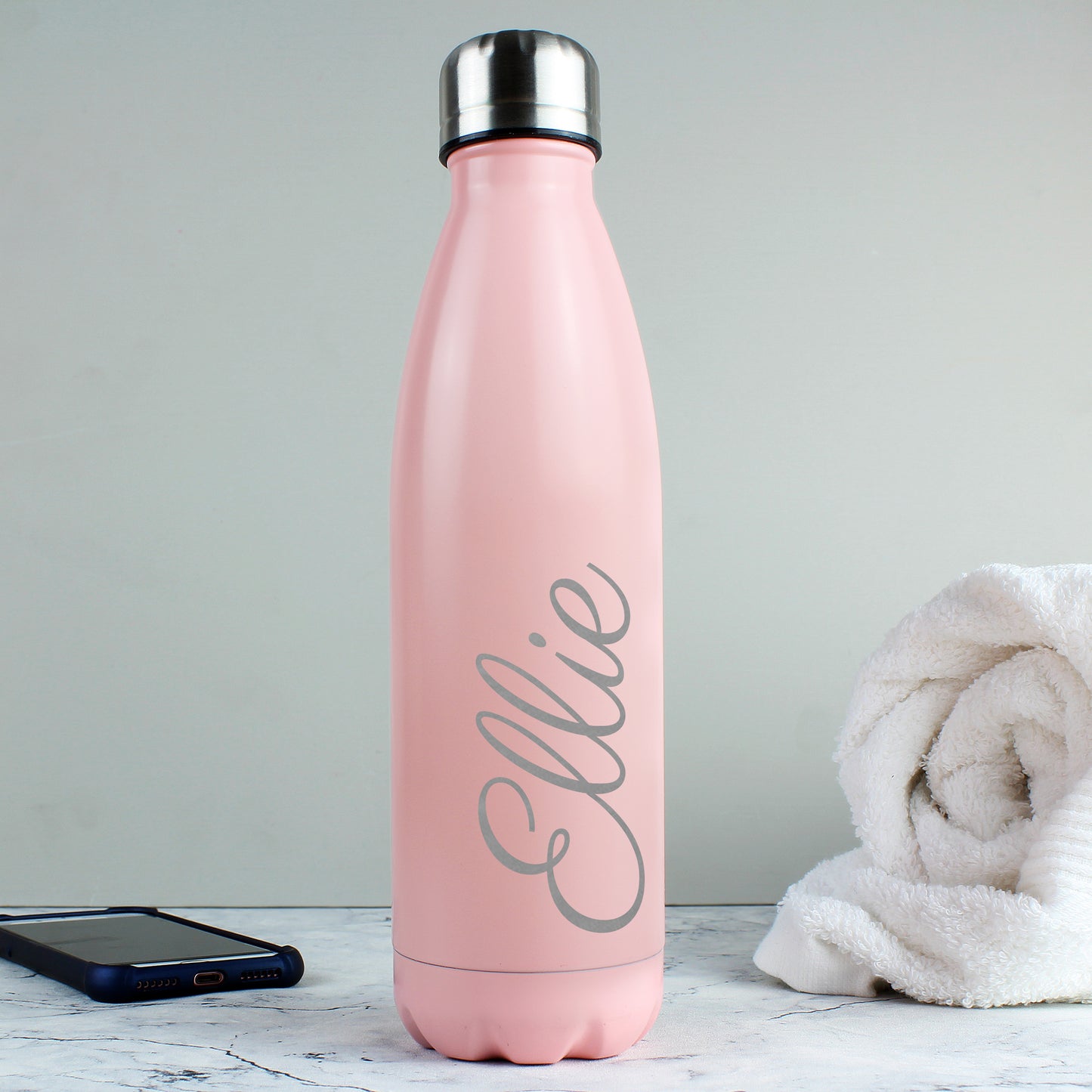 Personalised Metal Insulated Drinks Bottle - Various Colours