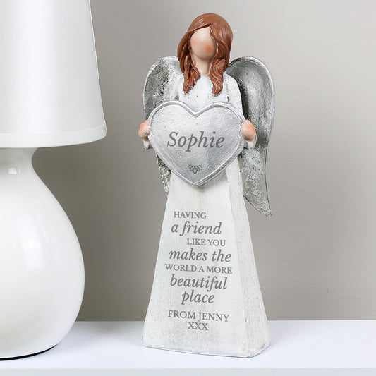 Personalised 'A Friend Like You' Angel Ornament