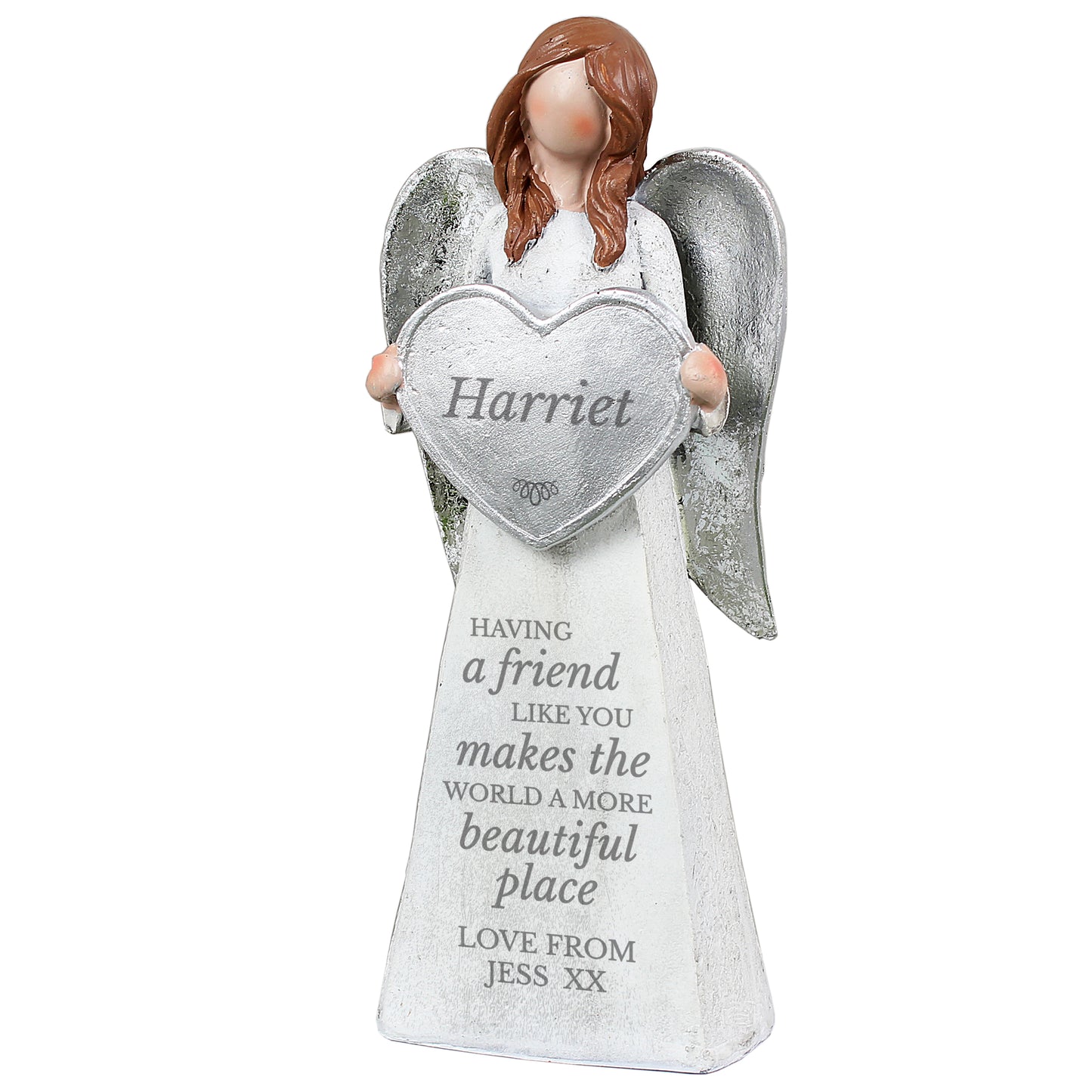 Personalised 'A Friend Like You' Angel Ornament