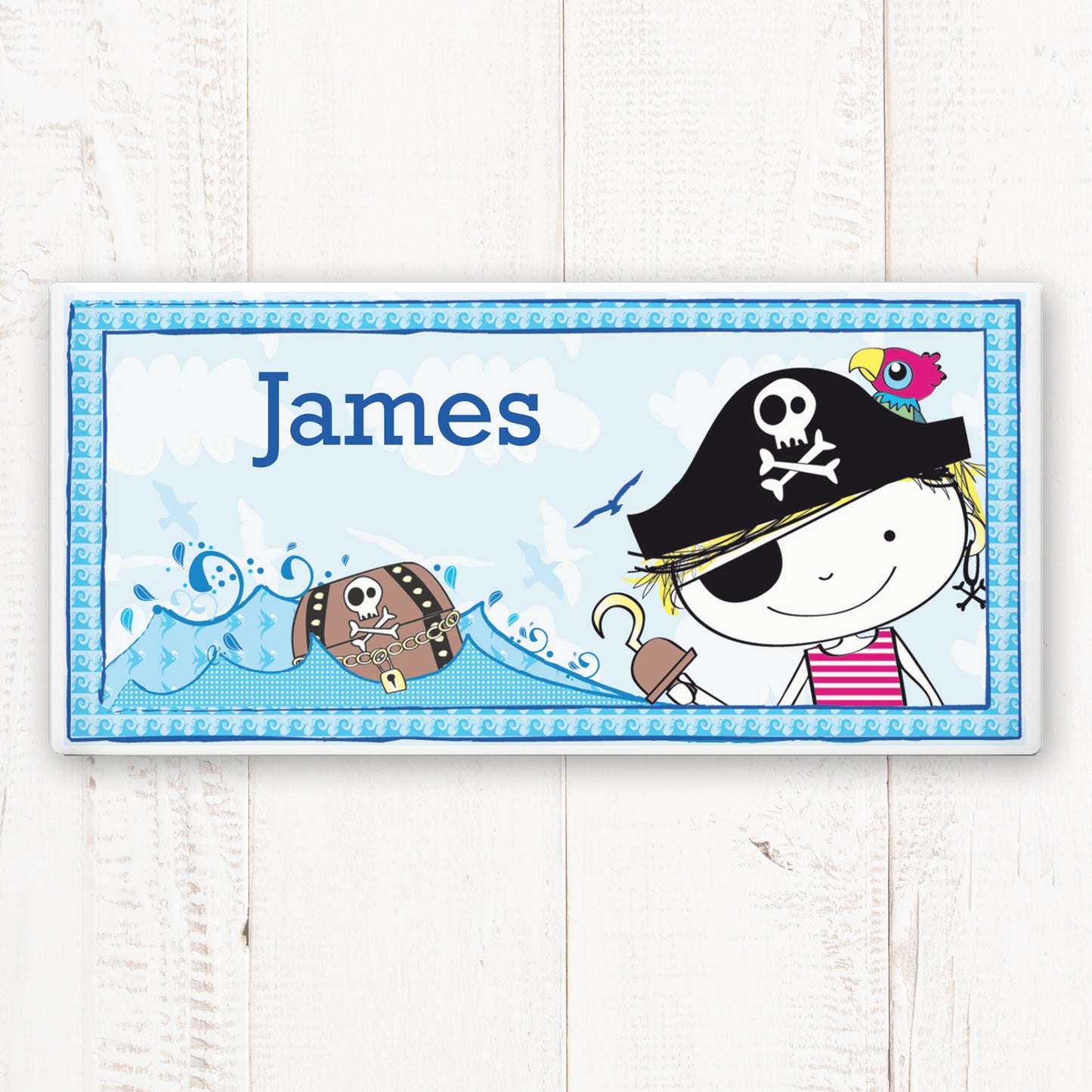 Personalised Pirate Ceramic Door Plaque