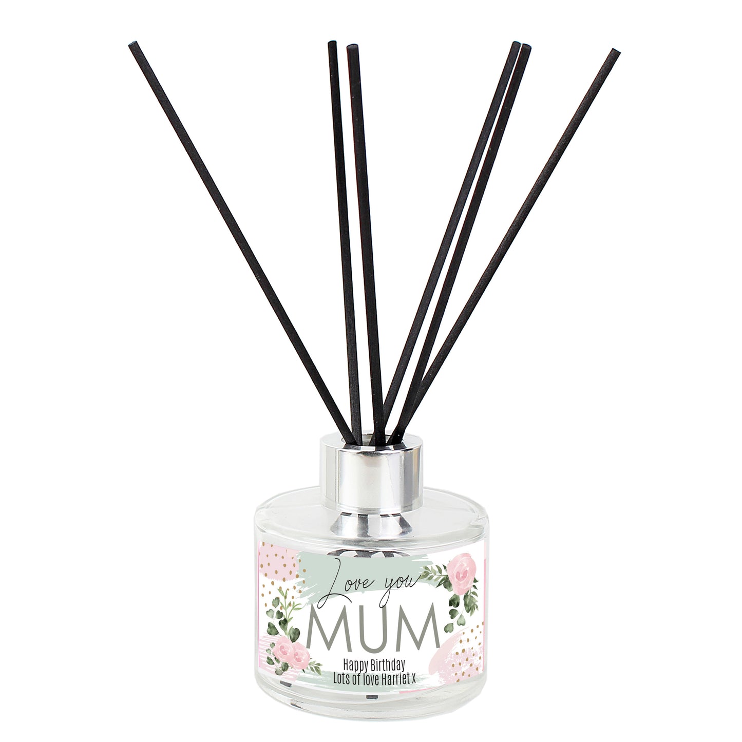 Personalised 'Love You' Abstract Rose Reed Diffuser