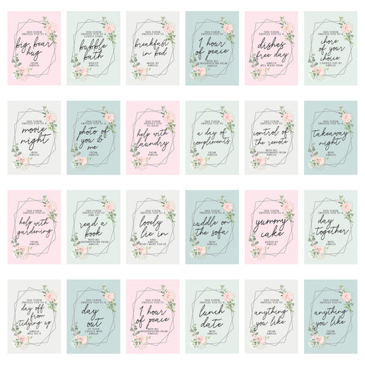 Personalised 'This Entitles you To...' Card/Tokens - Perfect for Mother's Day/Birthdays