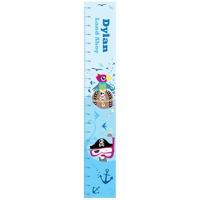 Personalised Pirate Height Chart