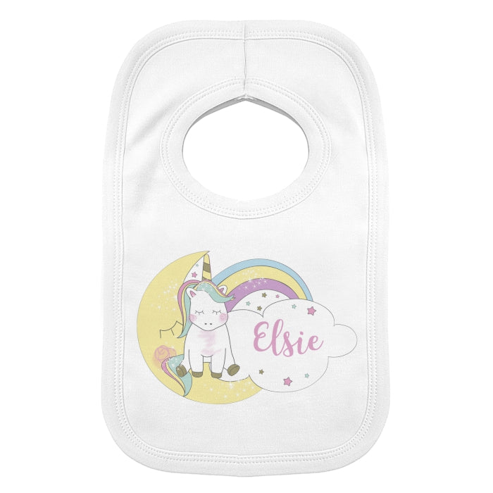 Personalised Baby Unicorn Bib