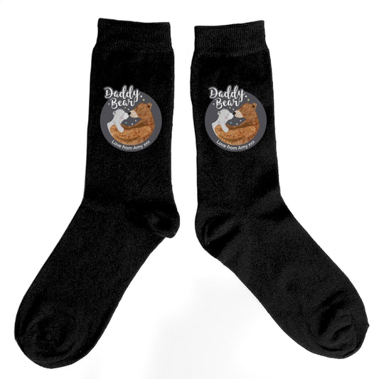 Personalised 'Daddy Bear' Men's Socks