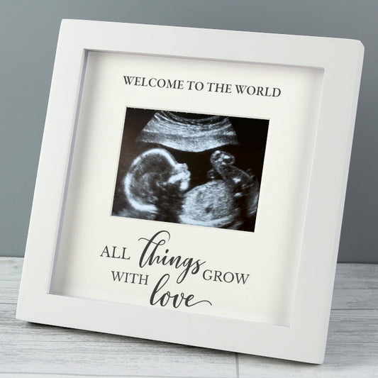 Personalised 'All Things Grow' 4 x 3 Baby Scan Frame