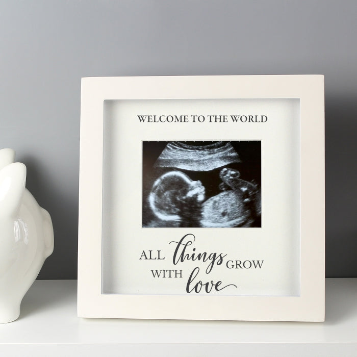 Personalised 'All Things Grow' 4 x 3 Baby Scan Frame