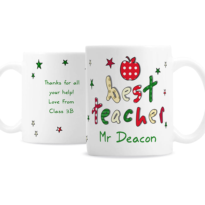 Personalised 'Best Teacher' Mug