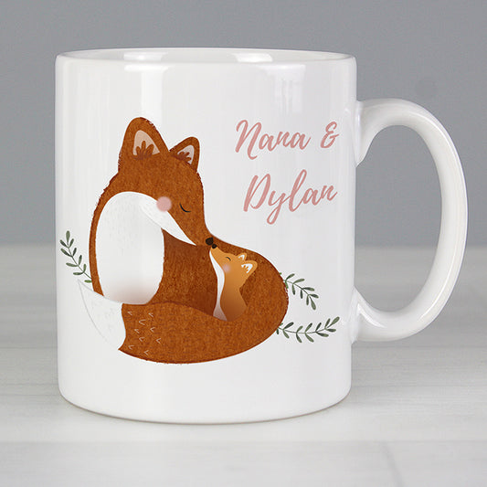Personalised 'Mummy and Me' Fox Mug - Can choose any role (e.g. Aunt, Nanna etc.)