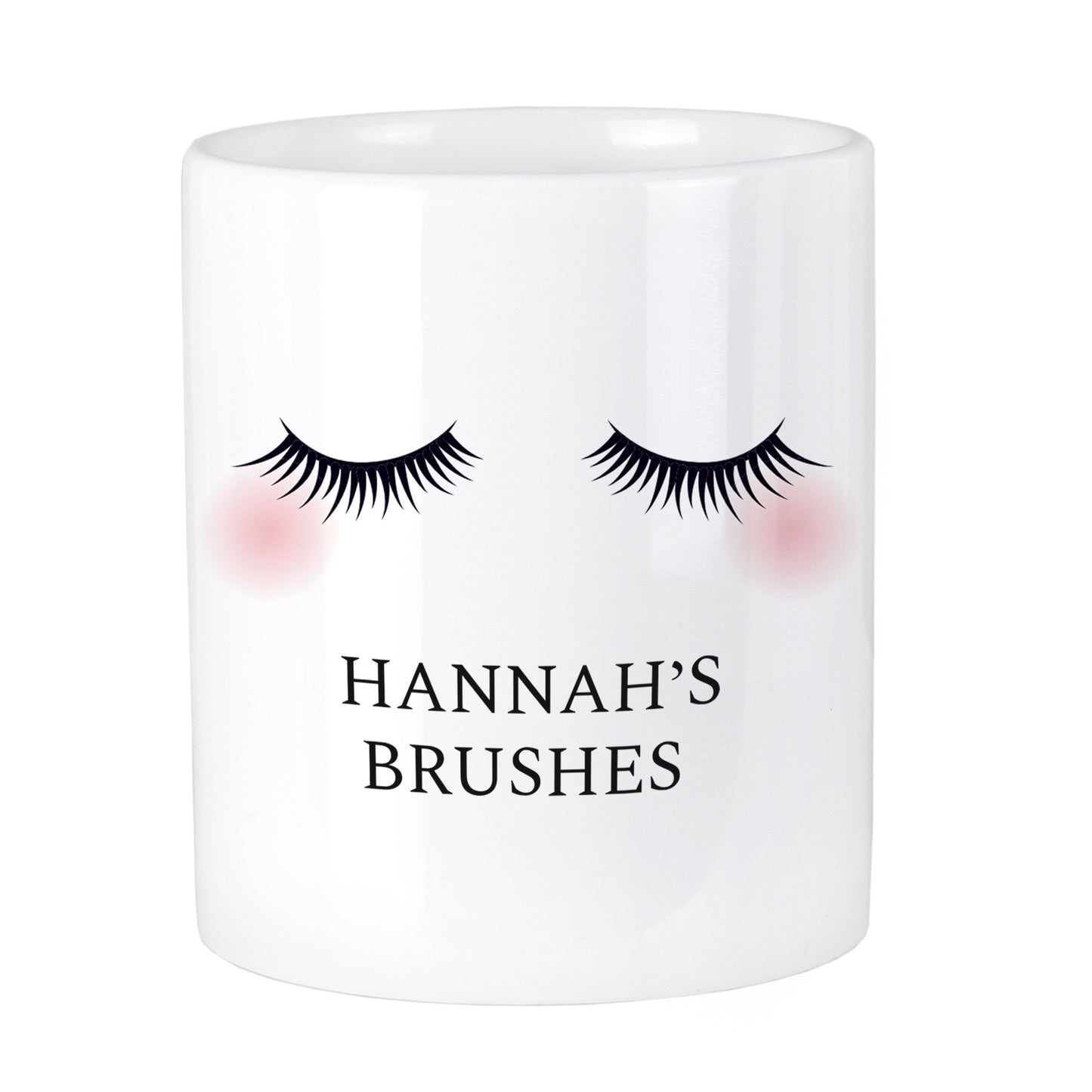 Personalised Eyelashes Ceramic Storage Pot