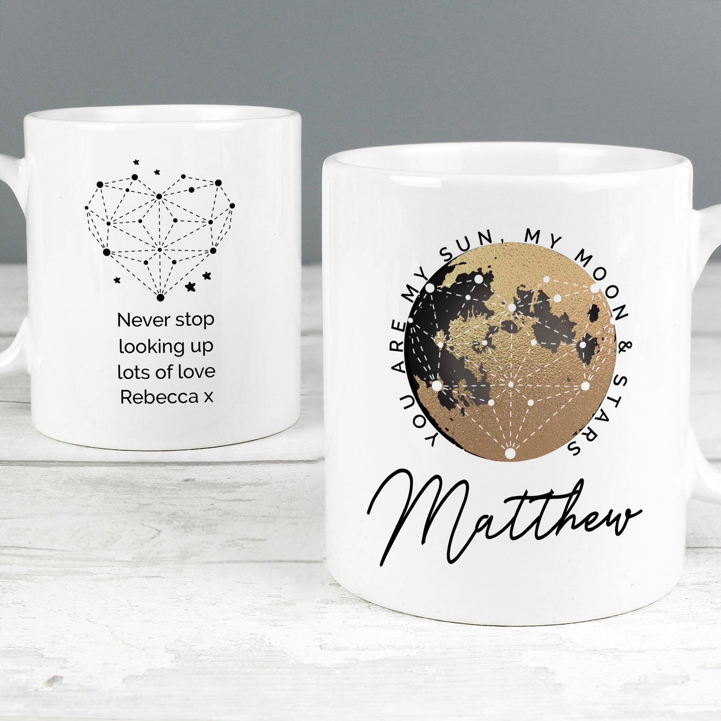 Personalised You Are My Sun My Moon Mug - Great gift for Valentine's Day, Birthdays, Anniversaries etc.