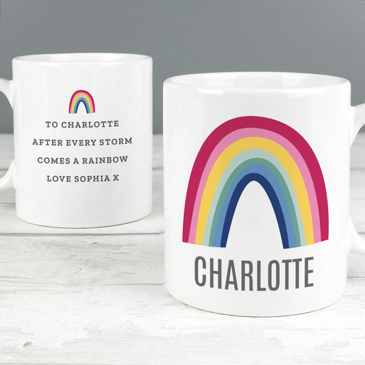 Personalised Rainbow Mug