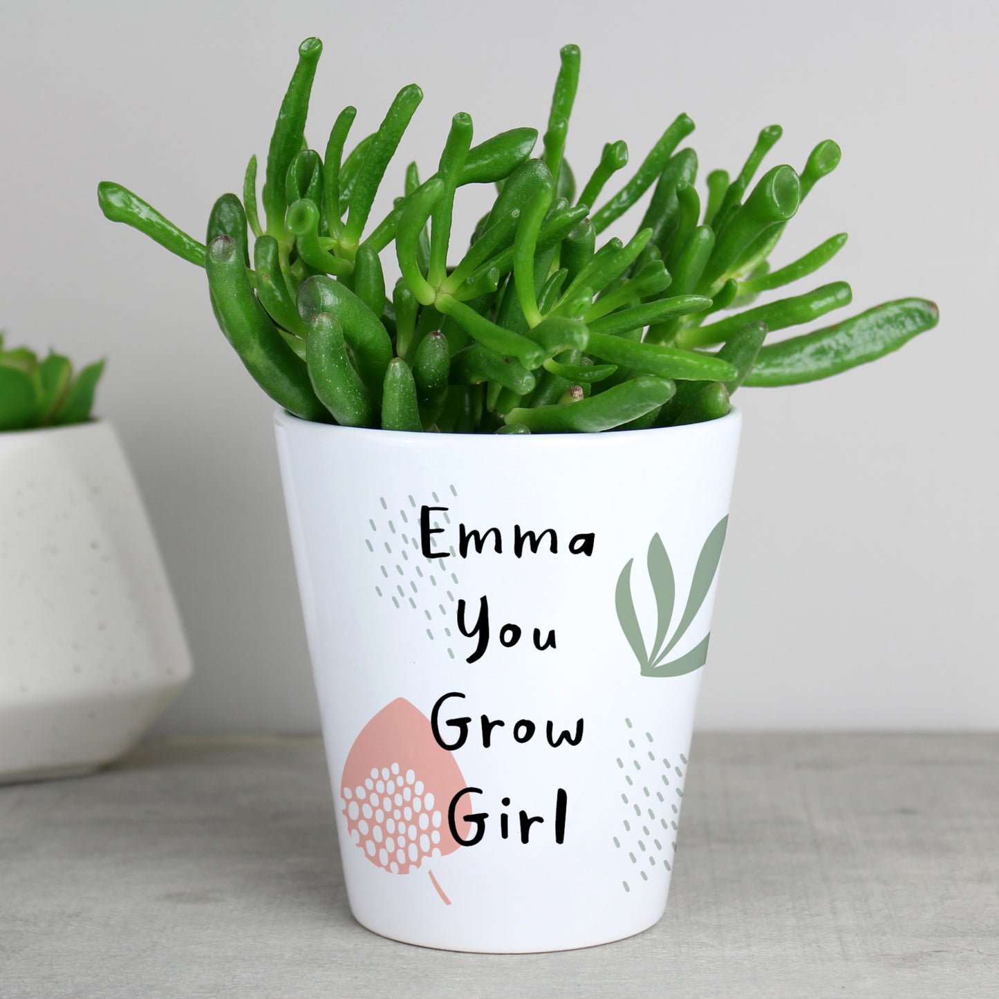 Personalised Abstract Pattern Ceramic Plant Pot