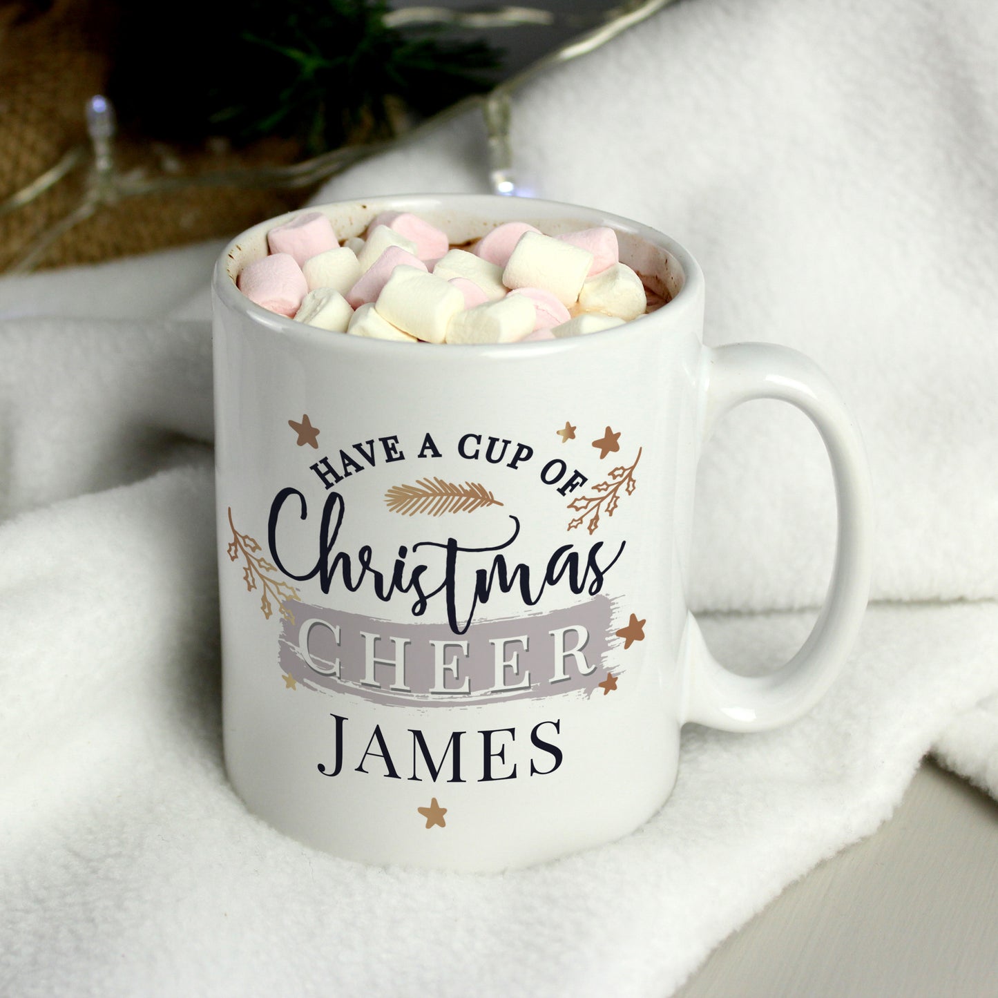 Personalised 'Cup of Christmas Cheer' Mug