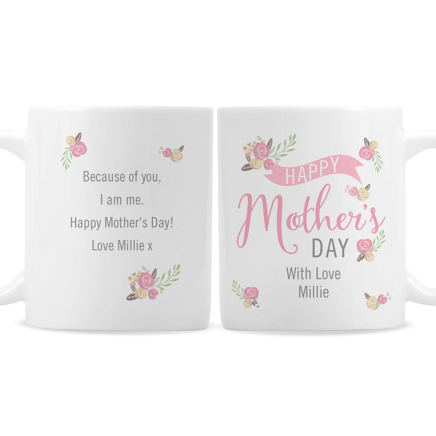 Personalised Floral Bouquet Mother's Day Mug